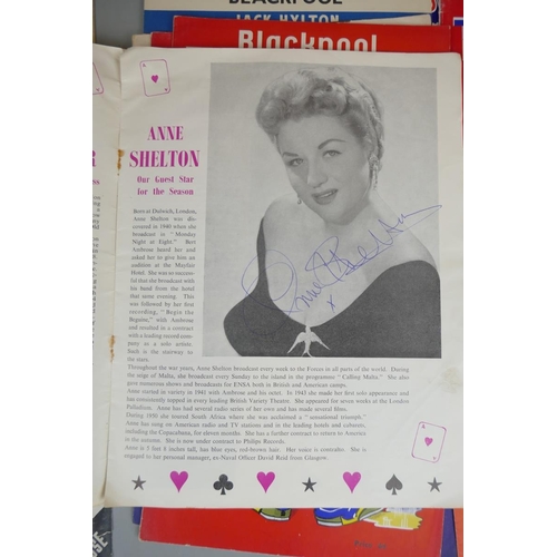 251 - Collection of variety magazines to include many signatures