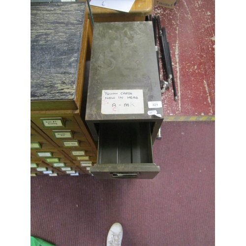 321 - Metal index drawers