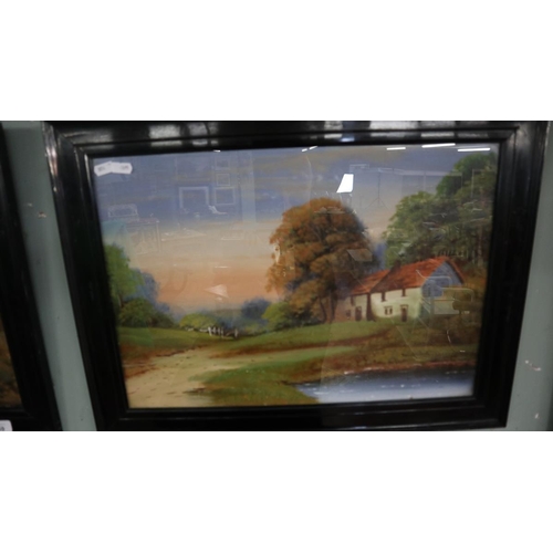 359 - Pair of Victorian oil paintings - Approx image size: 49cm x 34cm