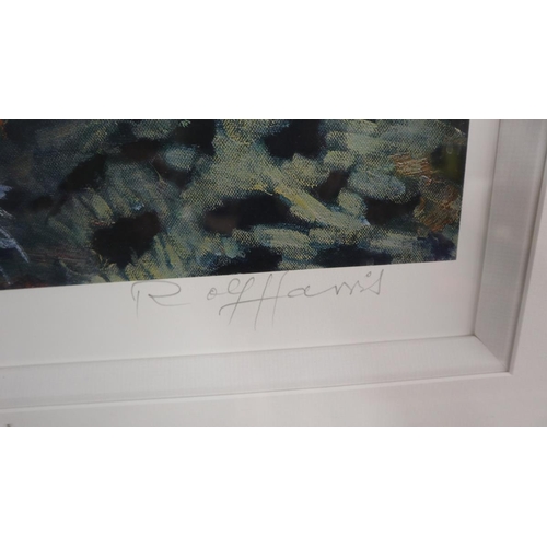 360 - Signed L/E print of leopard by Rolf Harris - Approx image size: 60cm x 40cm