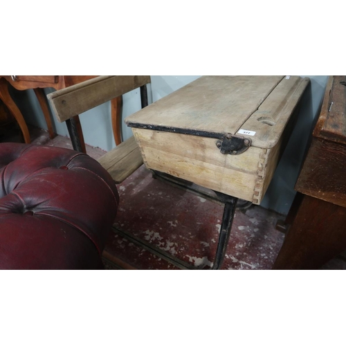 377 - Vintage school desk