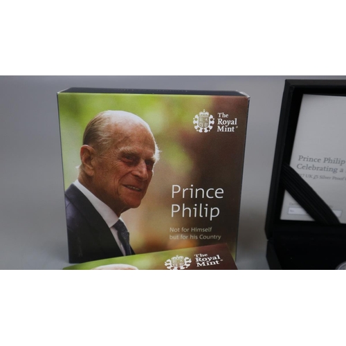 73 - Prince Phillip Celebrating a Life of Service (2017) UK £5 silver proof coin