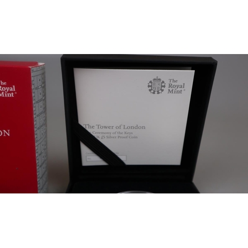 74 - The Tower of London Coin Collection The Ceremony of the Keys (2019) UK £5 silver proof coin