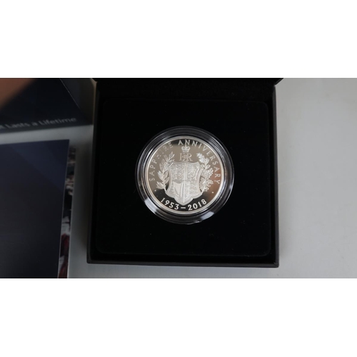 75 - The 65th Anniversary of the Coronation of Her Majesty The Queen (2018) UK £5 silver proof coin