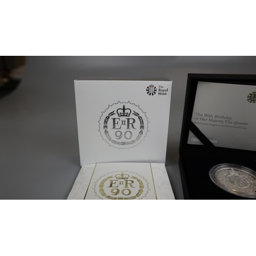 77 - The 90th Birthday of Her Majesty The Queen (2016) UK £5 silver proof coin