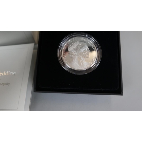 81 - The Platinum Wedding Anniversary (2017) UK £5 silver proof coin