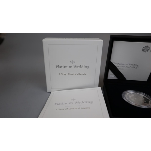 81 - The Platinum Wedding Anniversary (2017) UK £5 silver proof coin