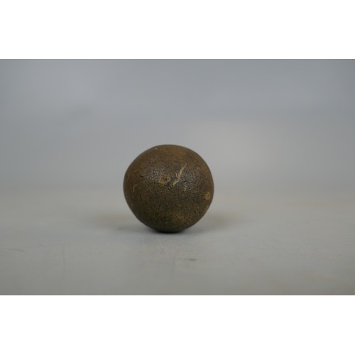 141 - Antique Scottish smooth Gutta Percha 'Gutty' golf ball Circa 1850