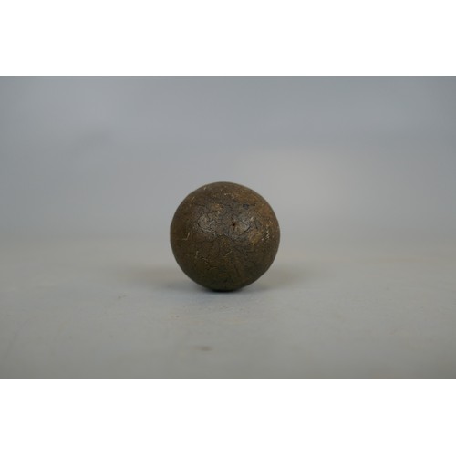 141 - Antique Scottish smooth Gutta Percha 'Gutty' golf ball Circa 1850