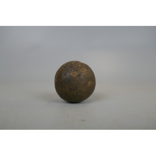 141 - Antique Scottish smooth Gutta Percha 'Gutty' golf ball Circa 1850