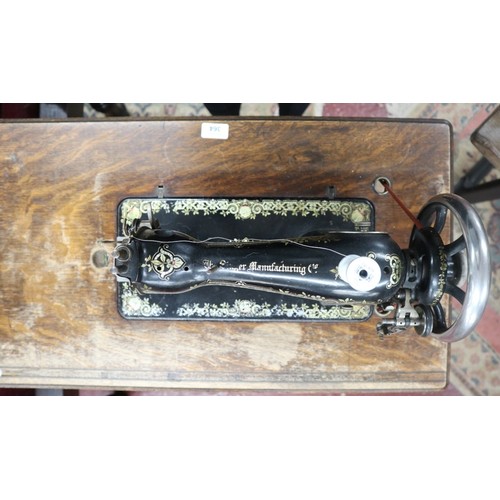 364 - Singer Sewing machine on stand