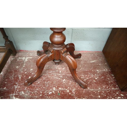 305 - Victorian walnut sewing table