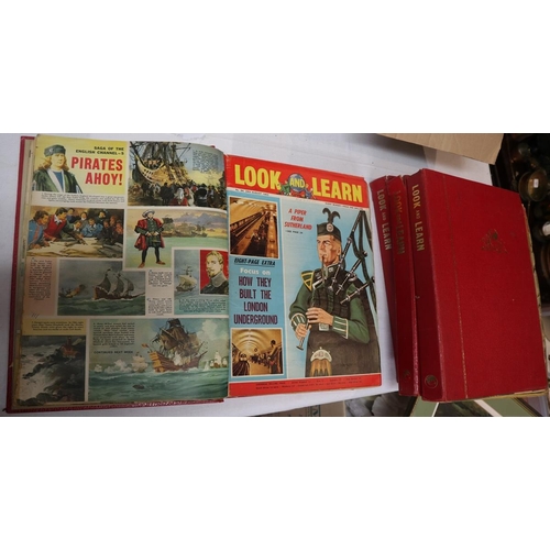 105 - Complete collection of Look and Learn magazines in 4 binders