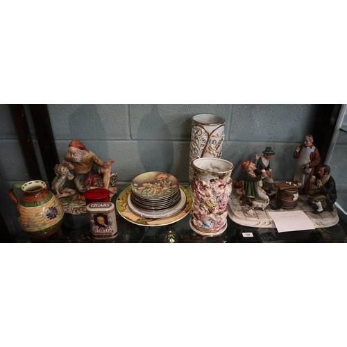 122 - Collection of ceramics to include mainly Capodimonte