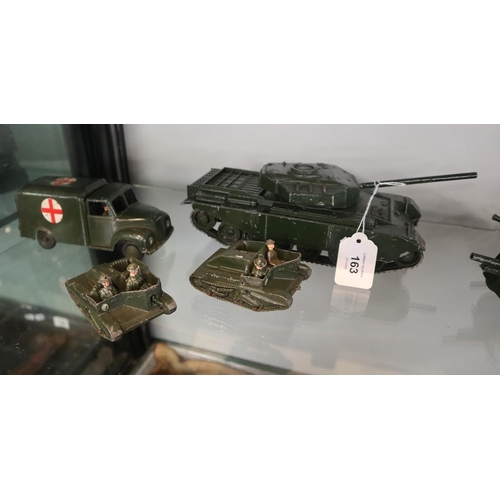 163 - Britains Centurion tank, ambulance, Bren gun carriers