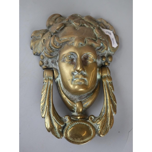 168 - Brass door knocker