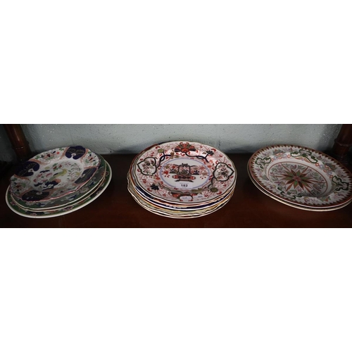 182 - Assortment of dresser plates, mainly Masons, Spode etc