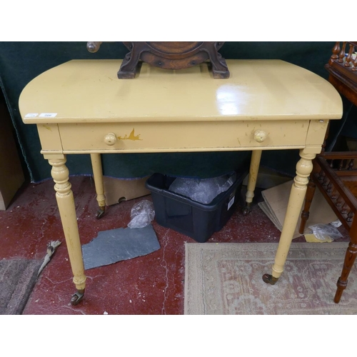 206 - Victorian painted side table with drawer