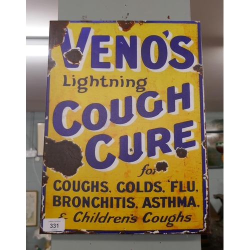 331 - Metal sign - Venos Cough Cure