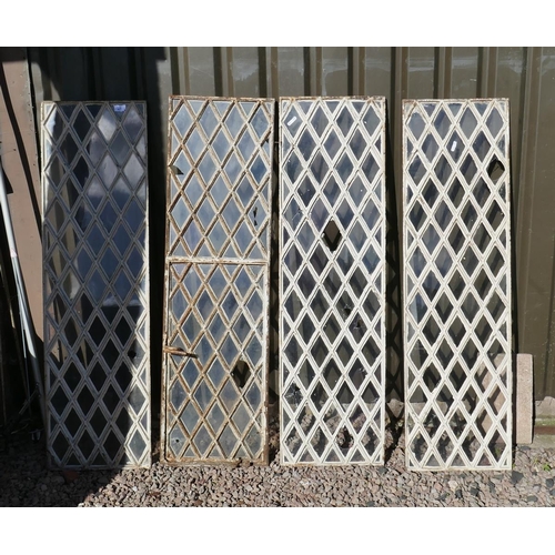 403 - Set of 4 old cast iron window frames