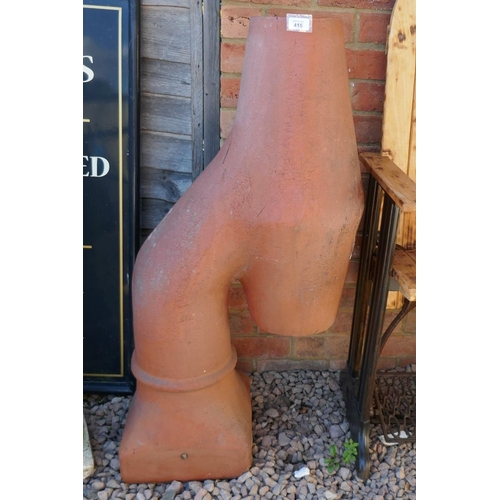 415 - Unusual & large terracotta chimney cowling - Approx height 106cm