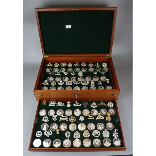 82 - Cased silver medallions - Great British Regiments - The Birmingham Mint's tribute to the 52 time-hon... 