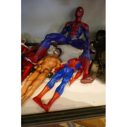 154 - Collection of Spider Man and other action figures