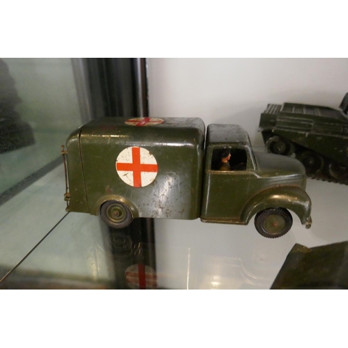 163 - Britains Centurion tank, ambulance, Bren gun carriers