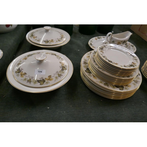 194 - Royal Doulton Larchmont pattern dinner service