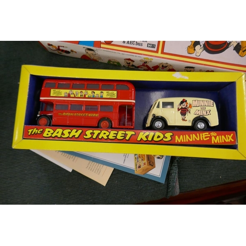 214 - 3 boxed Corgi Comic Classics diecast vehicles - Dandy, Beano and Bash Street Kids