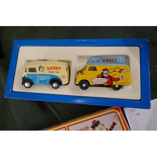 214 - 3 boxed Corgi Comic Classics diecast vehicles - Dandy, Beano and Bash Street Kids