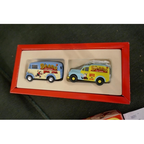 214 - 3 boxed Corgi Comic Classics diecast vehicles - Dandy, Beano and Bash Street Kids