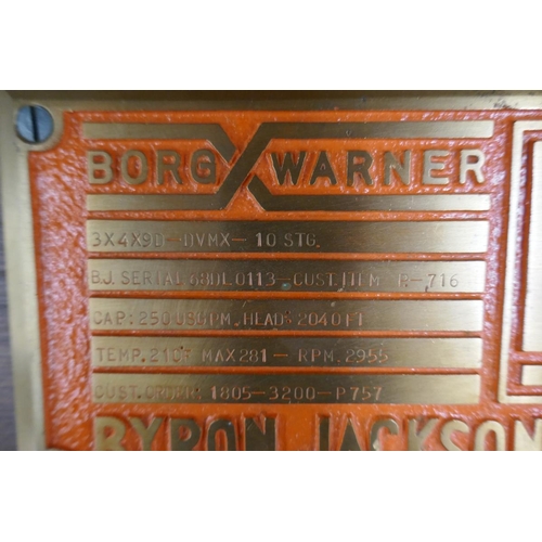 229 - Brass mounted plaque by Byron Jackson N. V. Holland