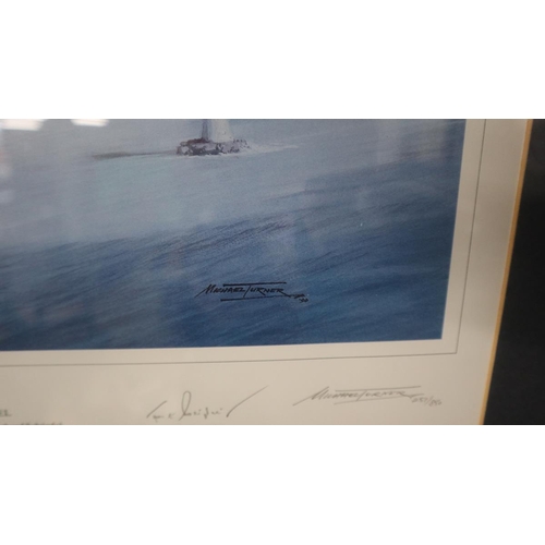 243 - 2 signed military aircraft prints