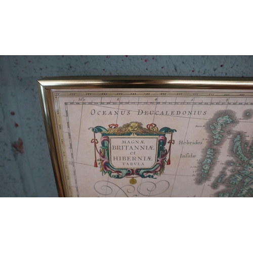 251 - Old maps framed