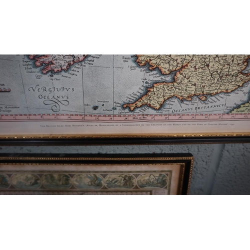 251 - Old maps framed