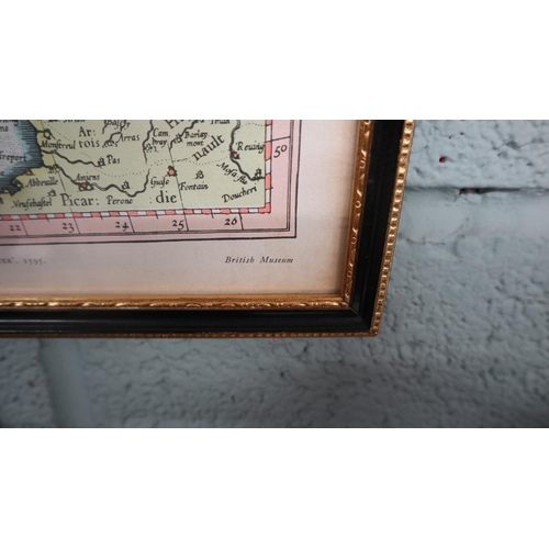 251 - Old maps framed