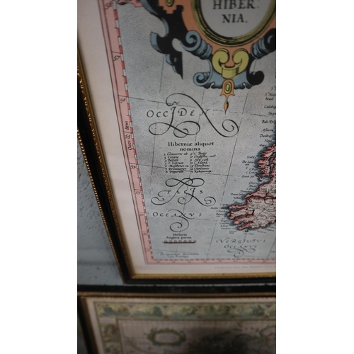 251 - Old maps framed