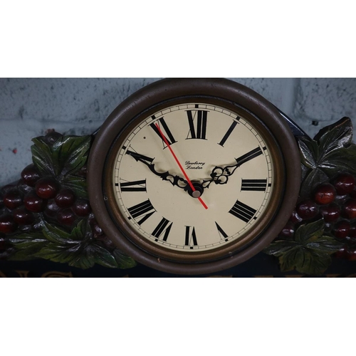 263 - Vins de Savoie wall clock by Dewberry London