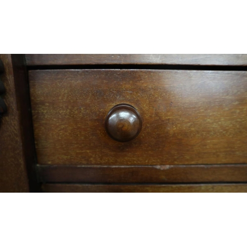 268 - Victorian Wellington chest - Size approx: W: 50cm D: 34cm H: 104cm