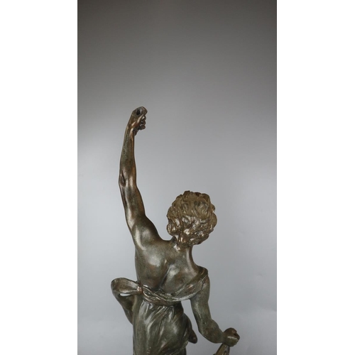 270 - Bronzed figure - Approx height: 62cm