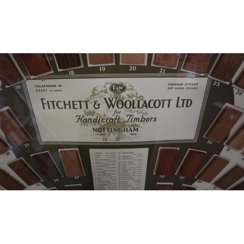 273 - Wood index diorama by Fitchett and Woollacott Ltd - Approx image size: 69cm x 54cm