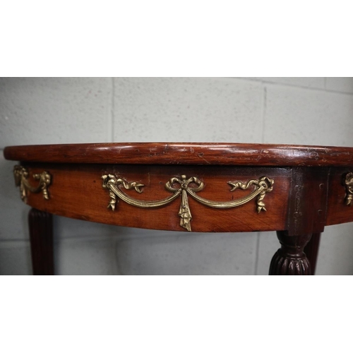 275 - French demi-lune table