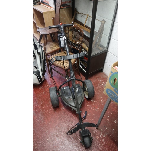 291 - Moto Caddy S1 golf trolley with lithium battery and matching bag