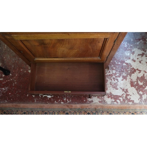 353 - Mahogany Victorian side cabinet with cupboard and drawer