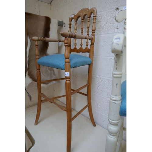 362 - Spindle-back and Victorian highchairs