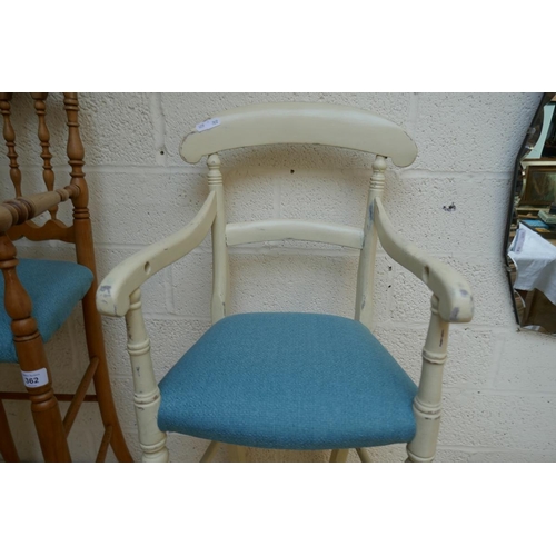 362 - Spindle-back and Victorian highchairs