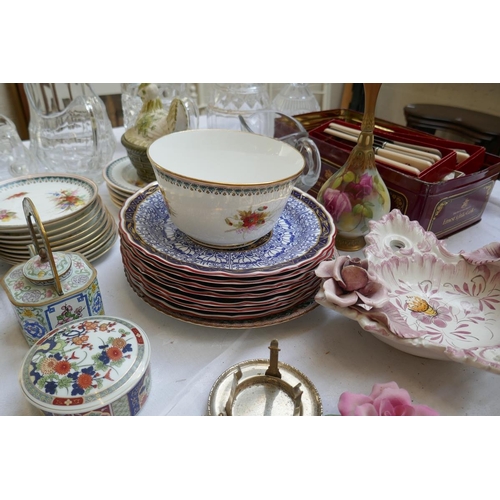 367 - Collectables to include antique china