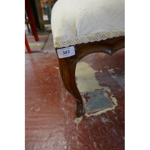 383 - Cabriole leg stool