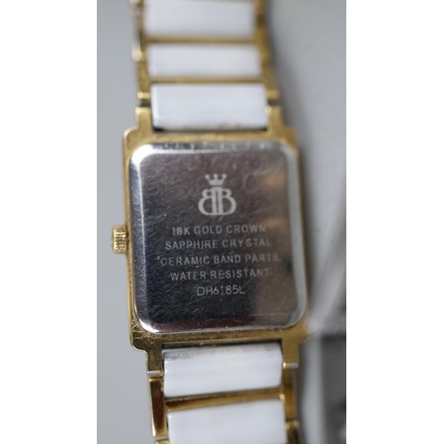 66 - Brooks and Bentley ladies watch with gold crown